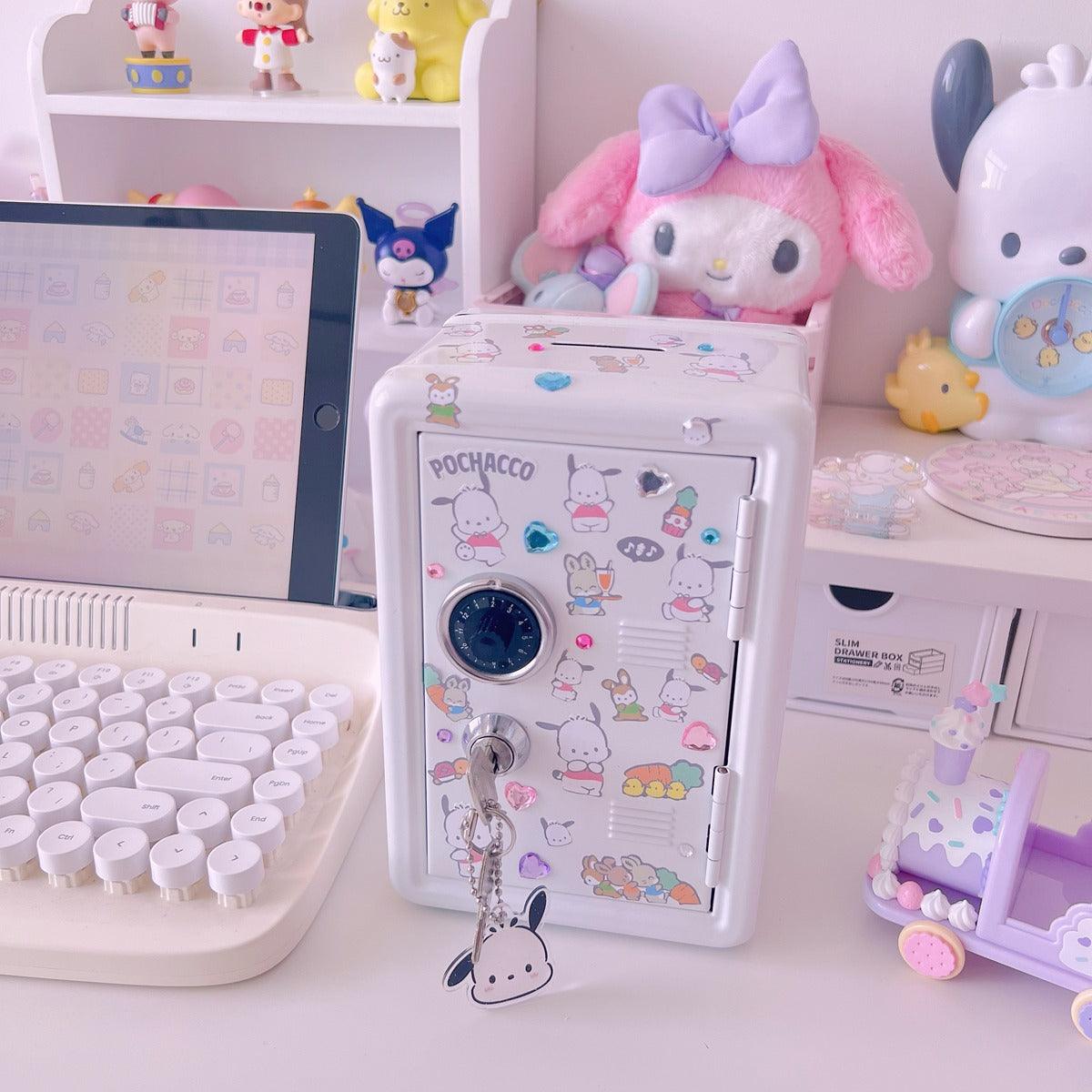 Sanrio Safe Box Desktop Organizer with Piggy Bank Functionality - In Kawaii Shop