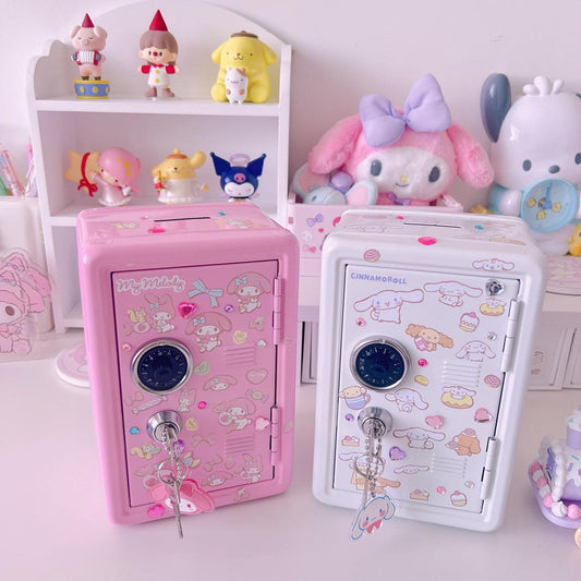 Sanrio Safe Box Desktop Organizer with Piggy Bank Functionality - In Kawaii Shop