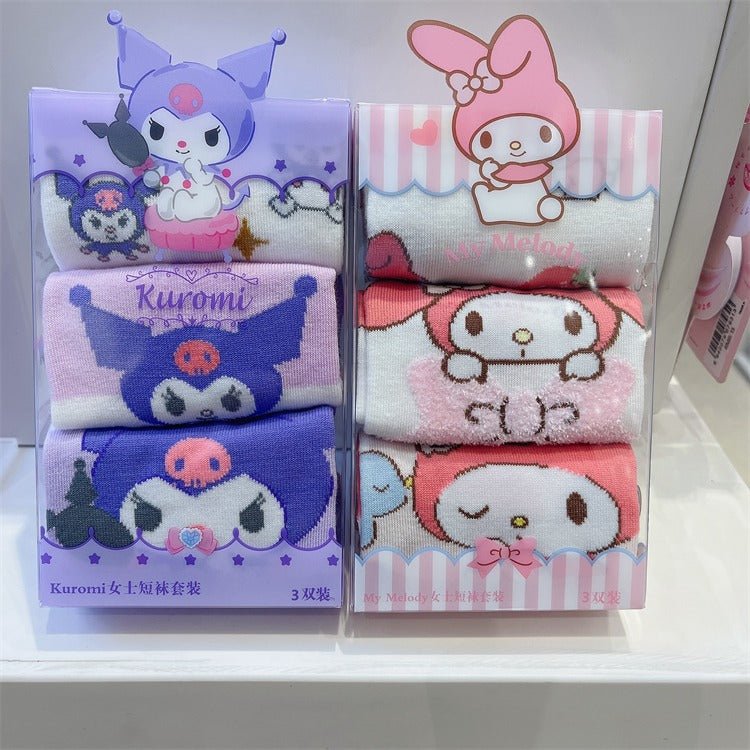 Sanrio Socks 3PCS Pack - In Kawaii Shop