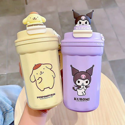 miniso, Dining, Miniso X Sanrio Pompompurin Tumbler Cup With Lid And  Straw