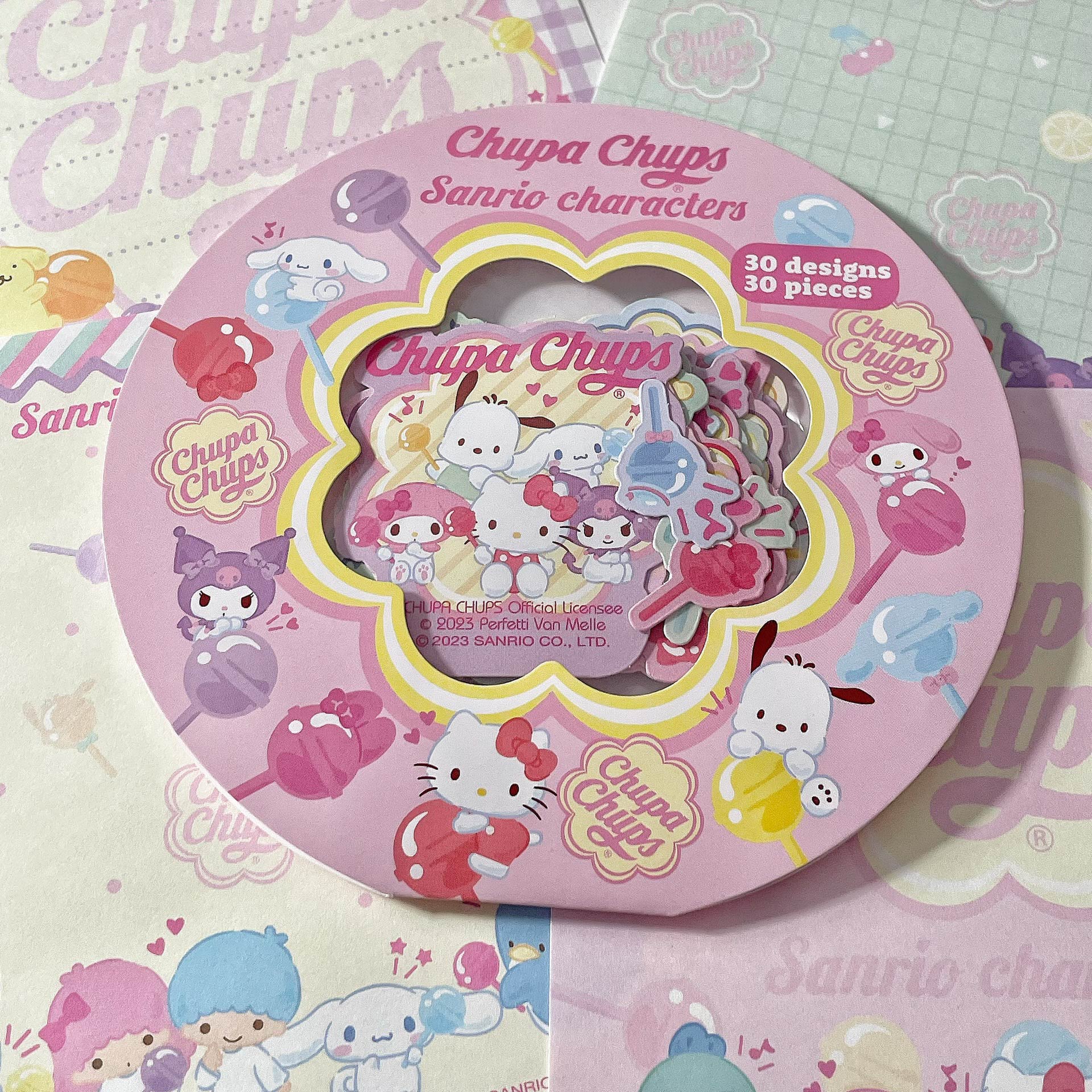 Sanrio X Chupa Chups Stickers Set In Kawaii Shop